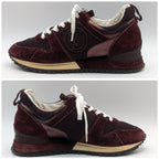 Louis Vuitton Run Away Line Suede Mesh Bordeaux Sneakers — view 2