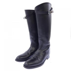 Hermes Jumping Kelly Buckle Long Boots — view 3