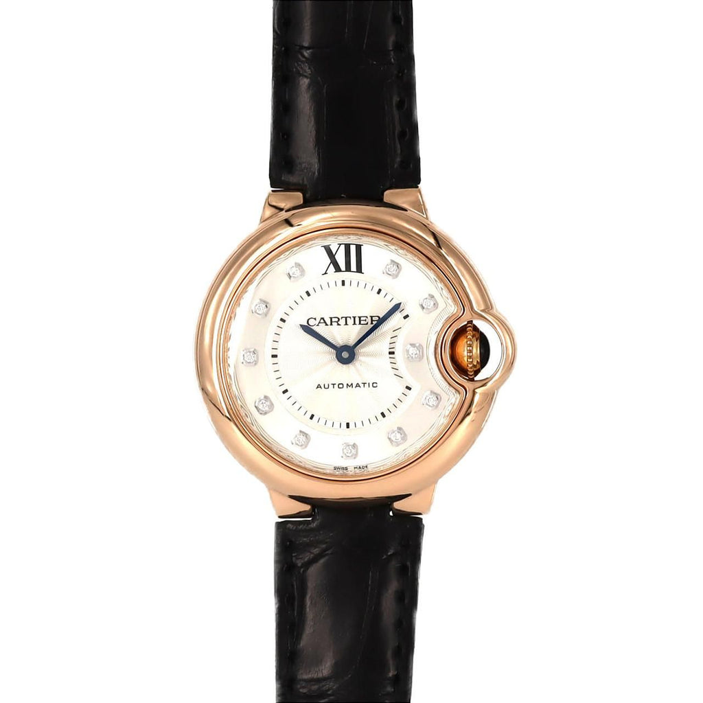 Cartier Ballon Blue PG RG Automatic Watch