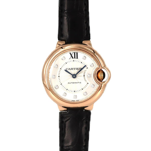 Cartier Ballon Blue PG RG Automatic Watch