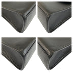 Saint Laurent Yves Vintage YSL Black Leather Shoulder Bag Pochette — view 4