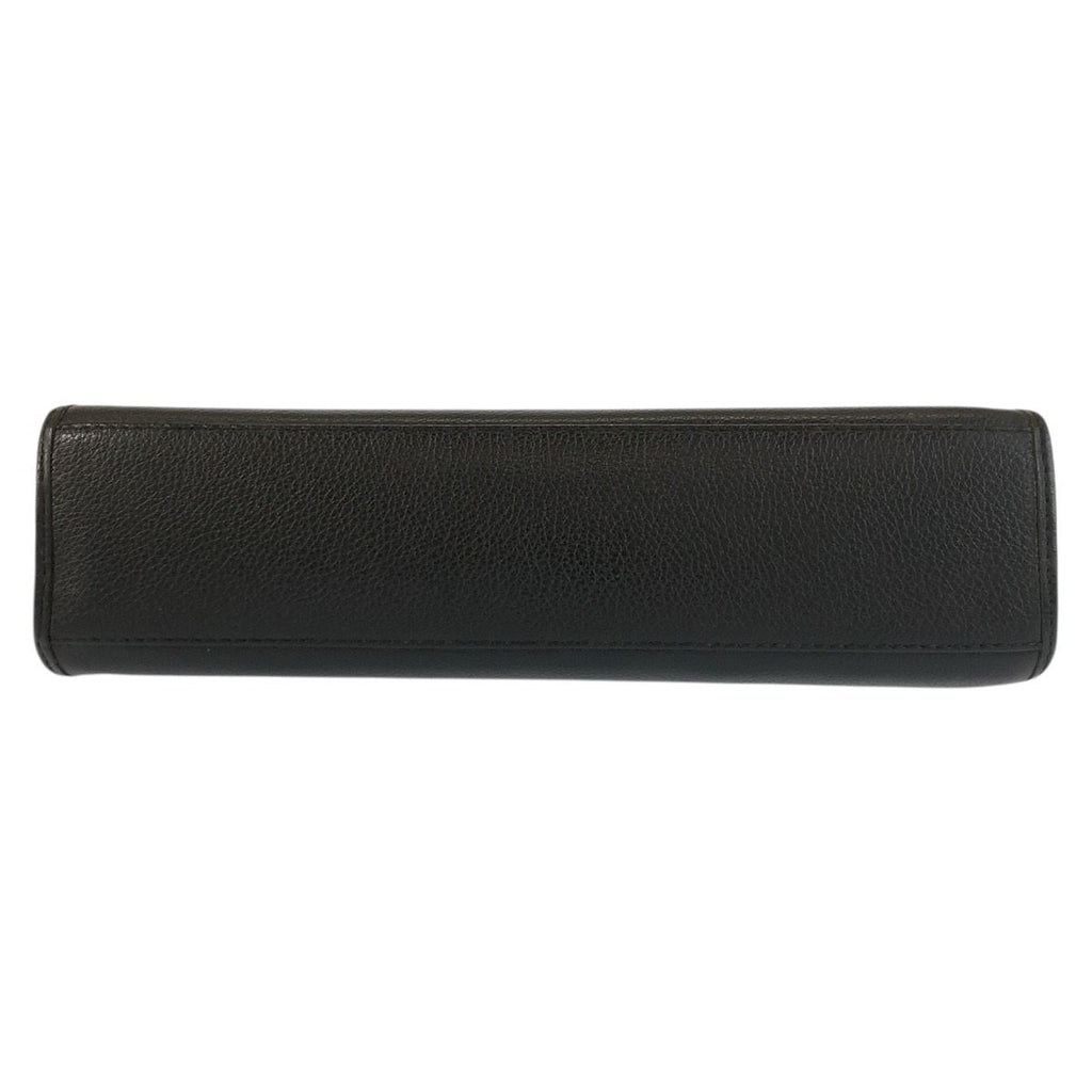 Saint Laurent Yves Vintage YSL Black Leather Shoulder Bag Pochette — view 9