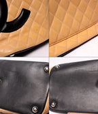 Chanel Tote Shoulder Bag Silver Cambon Line CC Logo Calfskin — view 6