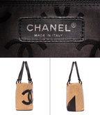 Chanel Tote Shoulder Bag Silver Cambon Line CC Logo Calfskin — view 4