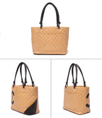Chanel Tote Shoulder Bag Silver Cambon Line CC Logo Calfskin — view 2