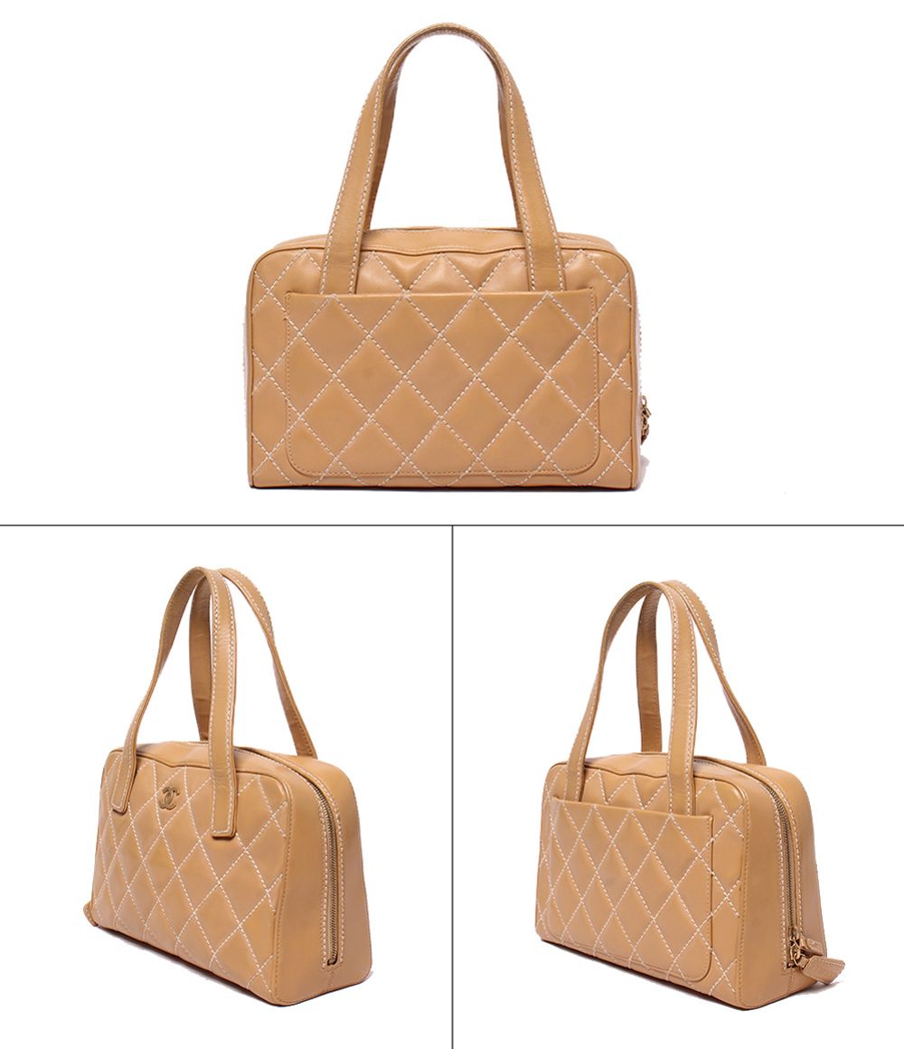 Chanel Handbag Gold Wild Stitch — view 2