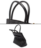 Chanel Tote Gold Quilted No 5 Caviar Leather — view 7
