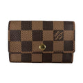 Louis Vuitton Damier Key Case for 6 Multicles 6 Brown Key Holder