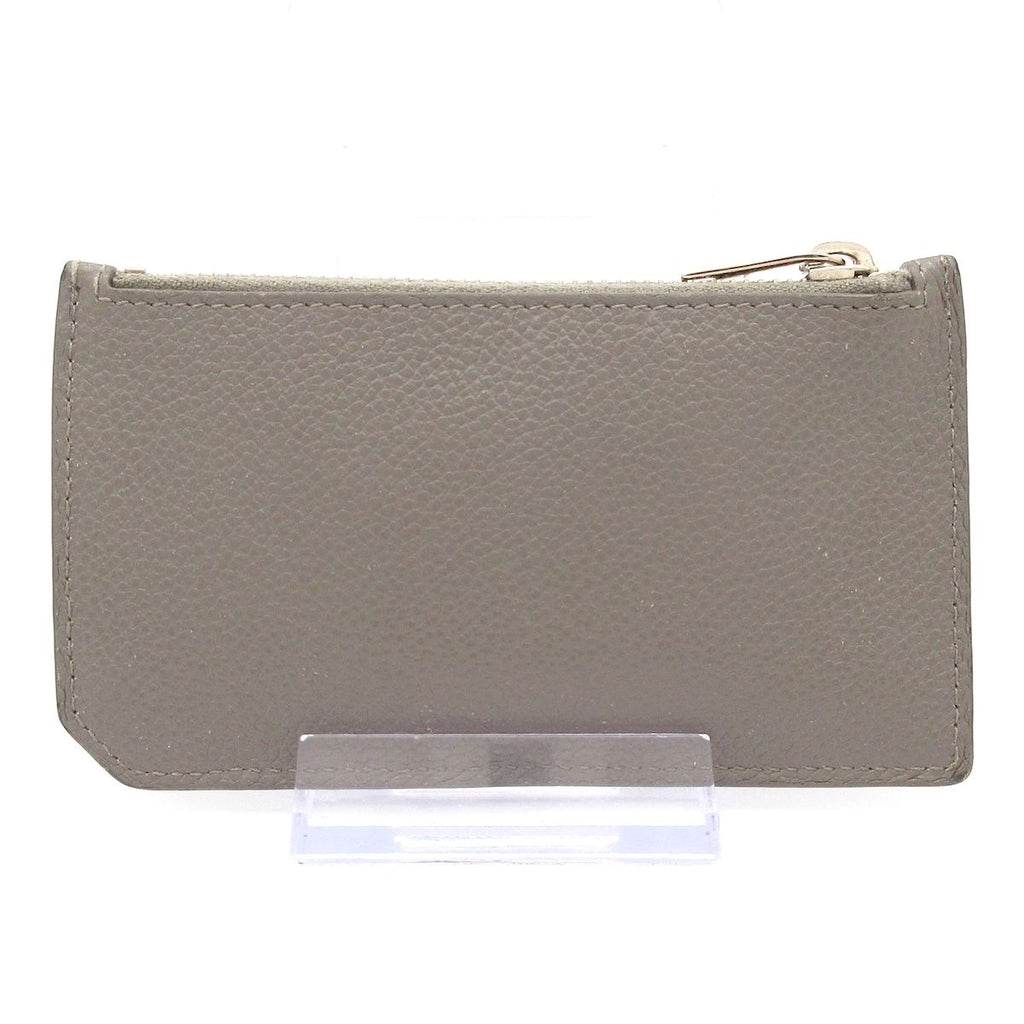 Saint Laurent Paris Card Case Gray Leather