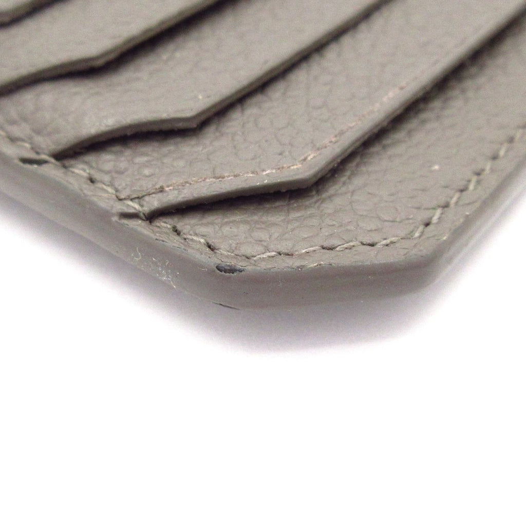 Saint Laurent Paris Card Case Gray Leather — view 6