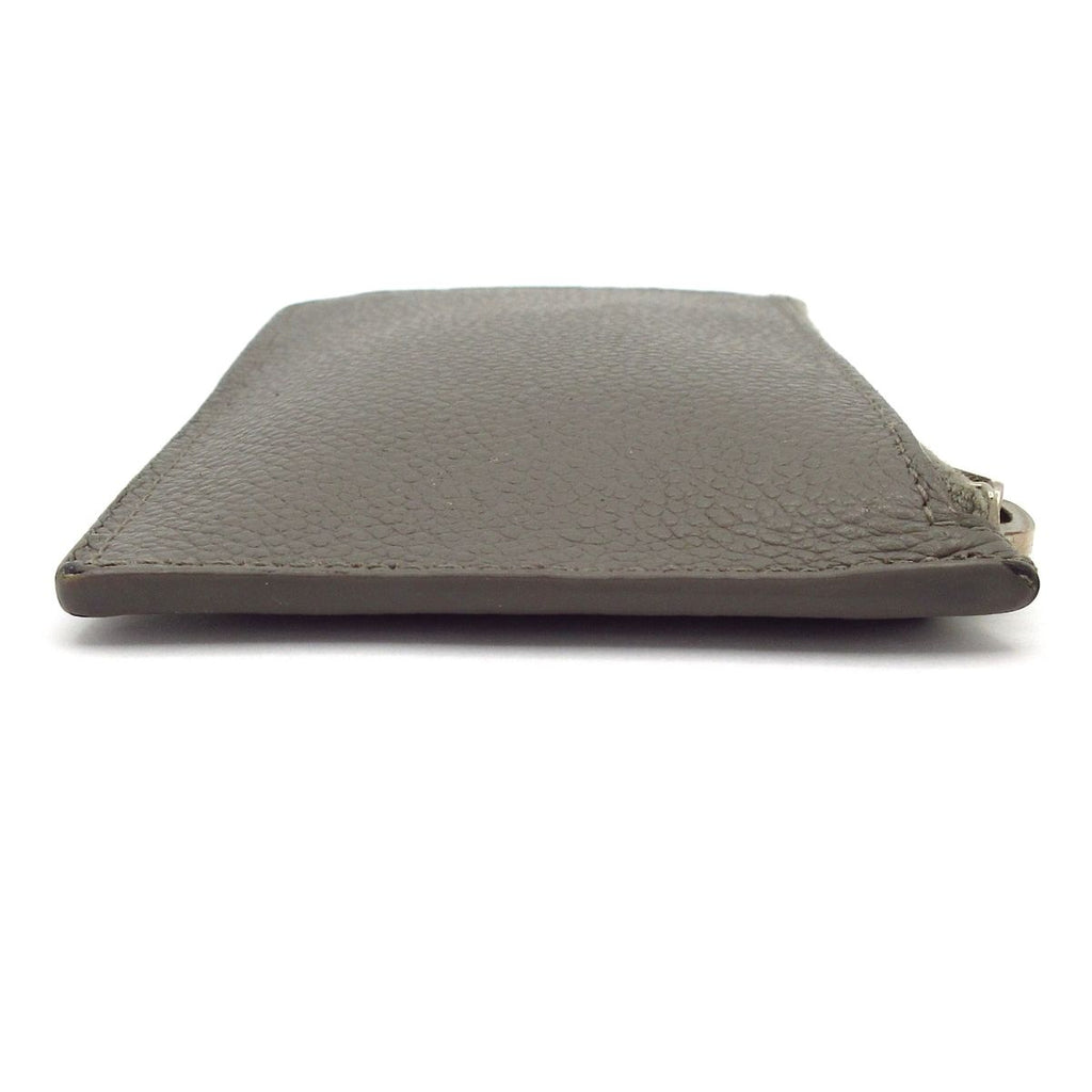 Saint Laurent Paris Card Case Gray Leather — view 8