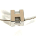 Hermes Necklace Cage Ash Cube Metal Beige