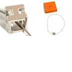 Hermes Necklace Cage Ash Cube Metal Beige — view 9