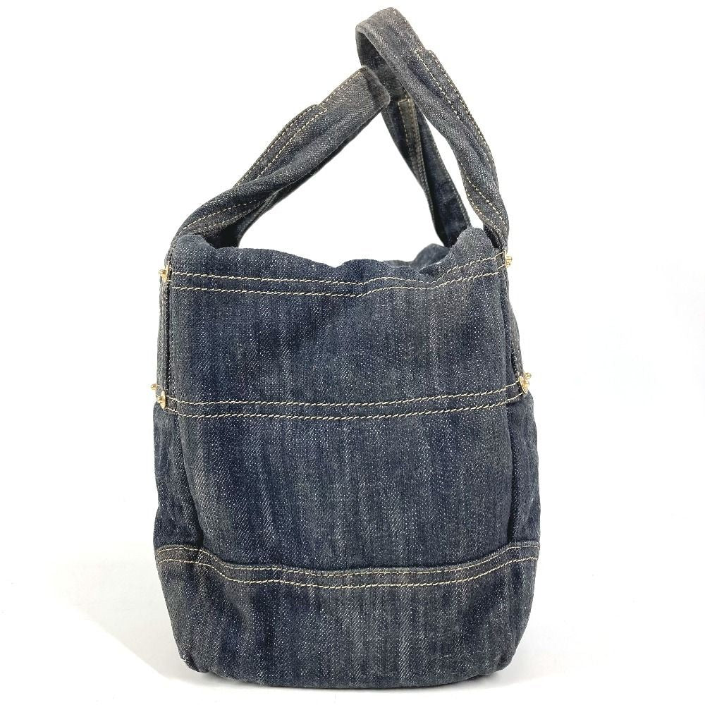 Chanel Handbag CC Logo Denim Blue — view 4