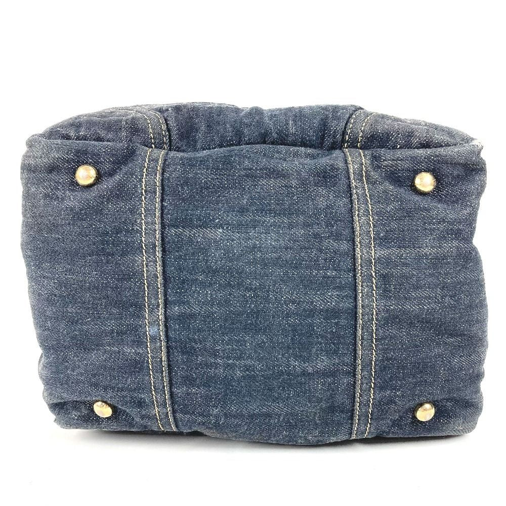 Chanel Handbag CC Logo Denim Blue — view 5