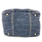 Chanel Handbag CC Logo Denim Blue — view 5