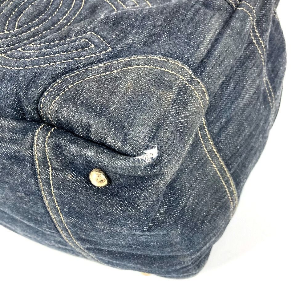 Chanel Handbag CC Logo Denim Blue — view 6