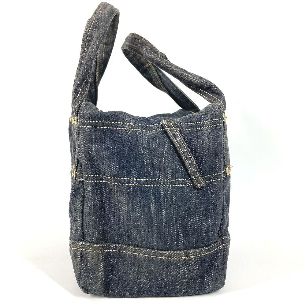 Chanel Handbag CC Logo Denim Blue — view 3