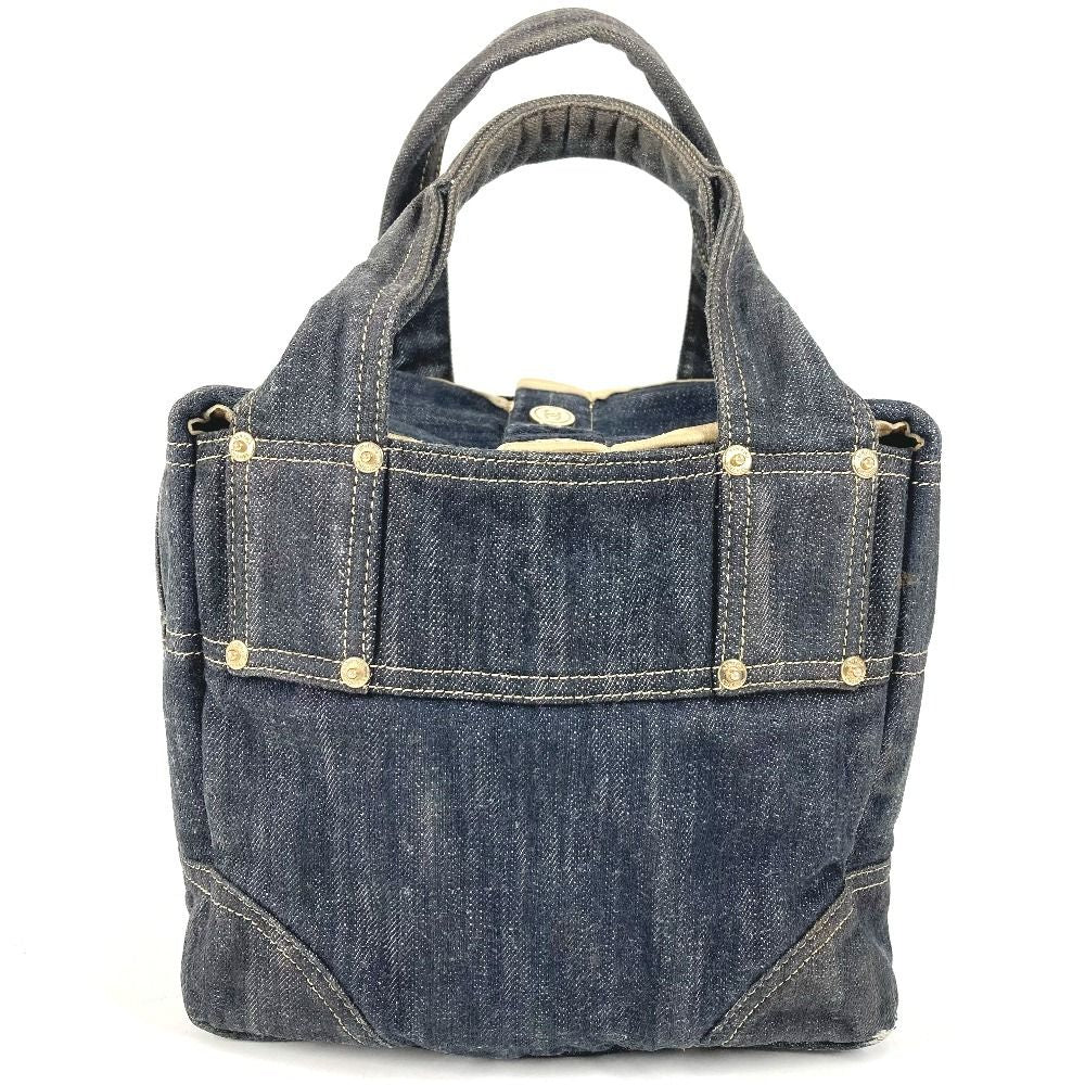 Chanel Handbag CC Logo Denim Blue — view 2