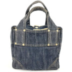 Chanel Handbag CC Logo Denim Blue — view 2