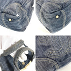 Chanel Handbag CC Logo Denim Blue — view 7