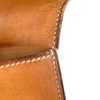 Hermes Shoulder Bag Flap Leather Canvas Beige — view 4