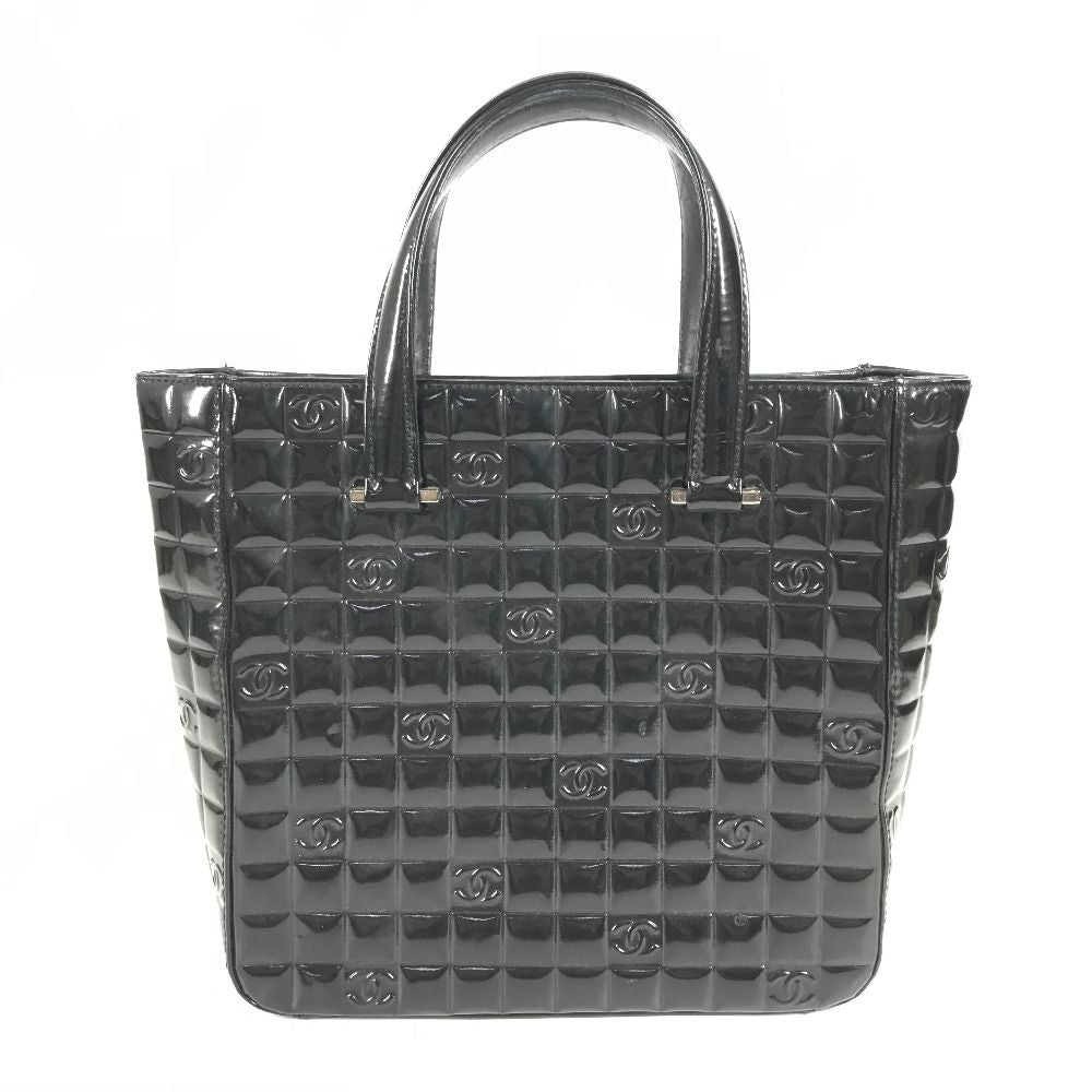Chanel Handbag Choco Bar Logo CC Enamel Black — view 2