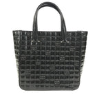 Chanel Handbag Choco Bar Logo CC Enamel Black