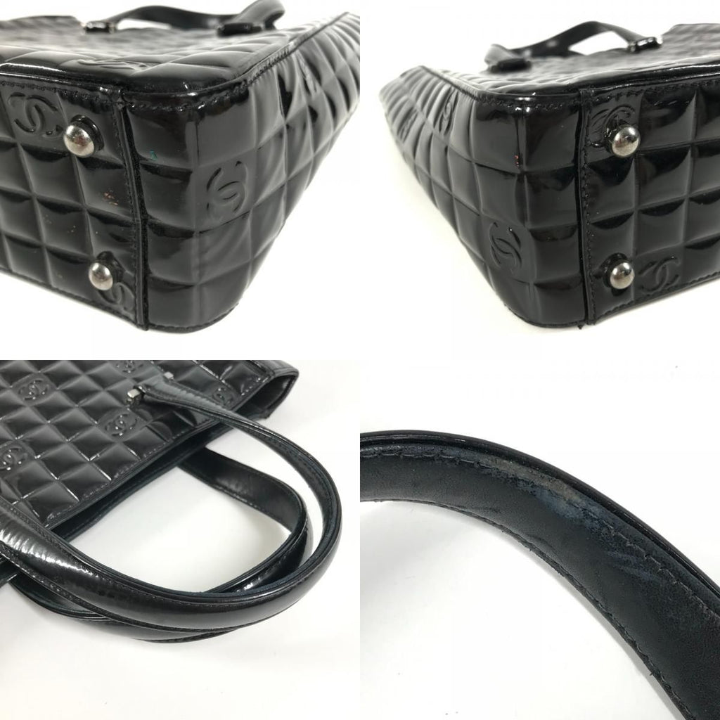 Chanel Handbag Choco Bar Logo CC Enamel Black — view 7