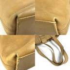 Chanel Shoulder Bag Logo Leather Beige — view 7