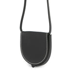 Loewe Shoulder Coin Case Heel Pouch Mini Calf Leather Purse Black — view 2