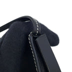 Loewe Shoulder Coin Case Heel Pouch Mini Calf Leather Purse Black — view 9