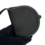 Loewe Shoulder Coin Case Heel Pouch Mini Calf Leather Purse Black — view 8