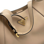Prada Tote Shopping Triangle Logo Leather — view 8