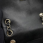 Chanel Backpack Quilted CC Logo Caviar Leather Black — view 9