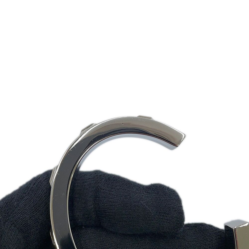 Chanel Bangle CC Logo Metal Rhinestone Bracelet — view 4