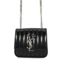Saint Laurent Paris Chain Shoulder Bag Vicky Small Patent Leather Black