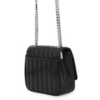 Saint Laurent Paris Chain Shoulder Bag Vicky Small Patent Leather Black — view 2