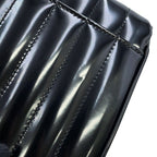 Saint Laurent Paris Chain Shoulder Bag Vicky Small Patent Leather Black — view 9