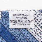 Hermes Twilly Object Curiosity Silk Blue Scarf — view 5