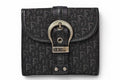 Dior Trifold Wallet Folded Trotter Jacquard Black Vintage