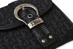 Dior Trifold Wallet Folded Trotter Jacquard Black Vintage — view 2
