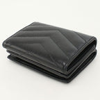 Saint Laurent Origami Tiny Wallet YSL Monogram Trifold Calf — view 2