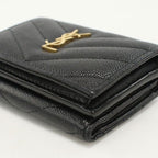 Saint Laurent Origami Tiny Wallet YSL Monogram Trifold Calf — view 7