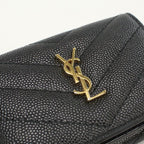 Saint Laurent Origami Tiny Wallet YSL Monogram Trifold Calf — view 6