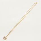 Celine Rhinestone Triomphe Necklace Metal — view 3