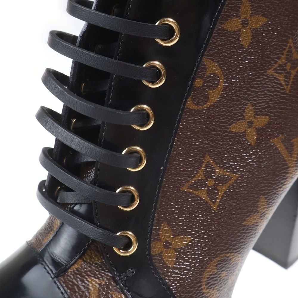 Louis Vuitton Star Trail Line Ankle Boots Heels Brown — view 6
