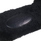 Hermes Oran Motif Shearling Sandals Black — view 6