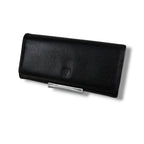 Loewe Anagram Logo Wallet Bifold Padlock Charm Leather Black Pink