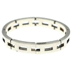 Hermes Vintage Motif Bracelet Silver